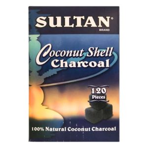 Sultan Natural Coconut Shell Charcoal 120 Pieces | www.AlbazaarMarket.com