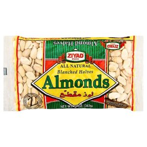 Ziyad Blanched Almond Halves 12oz | www.AlbazaarMarket.com