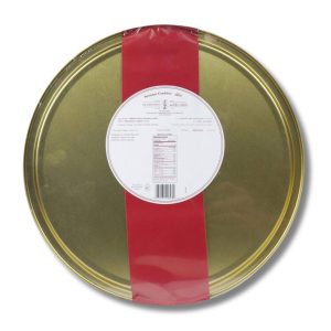 Zalatimo Sweets Sesame Cookies Gift Tin Round Can .75 KG | AlbazaarMarket.com