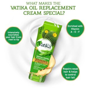 Vatika Naturals Cactus & Gergir Hair Fall Control Oil Replacement 200ml | AlbazaarMarket.com