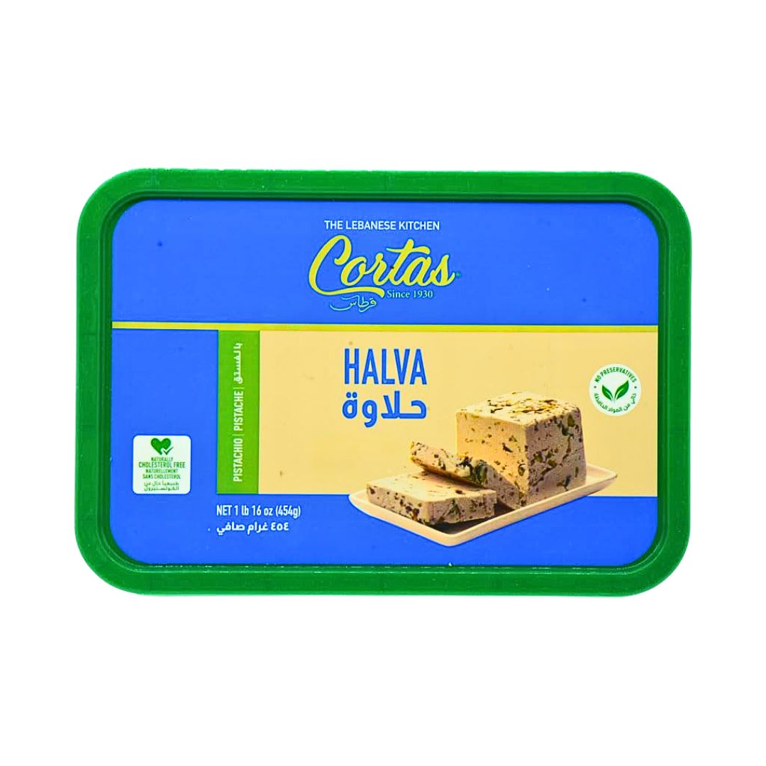 Cortas Halva with Pistachio 16 oz | Shop at www.albazaarmarket.com