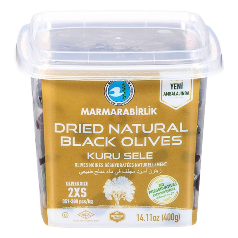 Marmarabirlik Dried Black Olives Kuru Sele 2XS 400g Pack | www.AlbazaarMarket.com