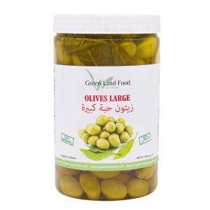 Green Land Food Large Olives 1000g (2.2lb) | www.AlbazaarMarket.com