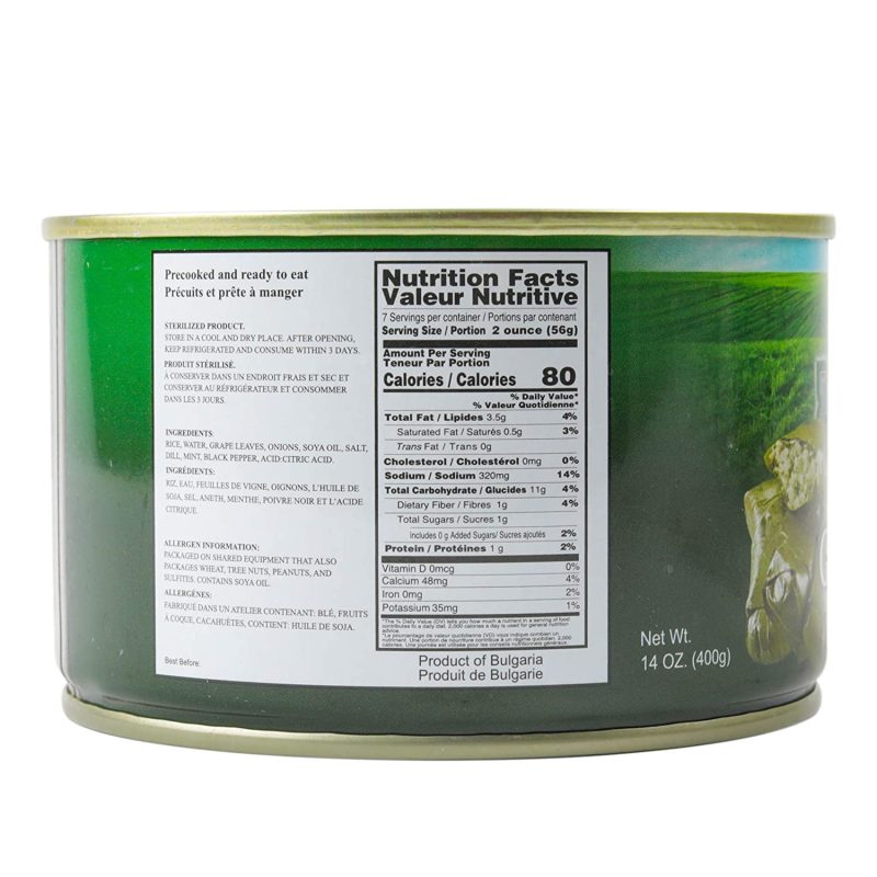 Sultan Stuffed Grape Leaves 14 Oz. - Image 2