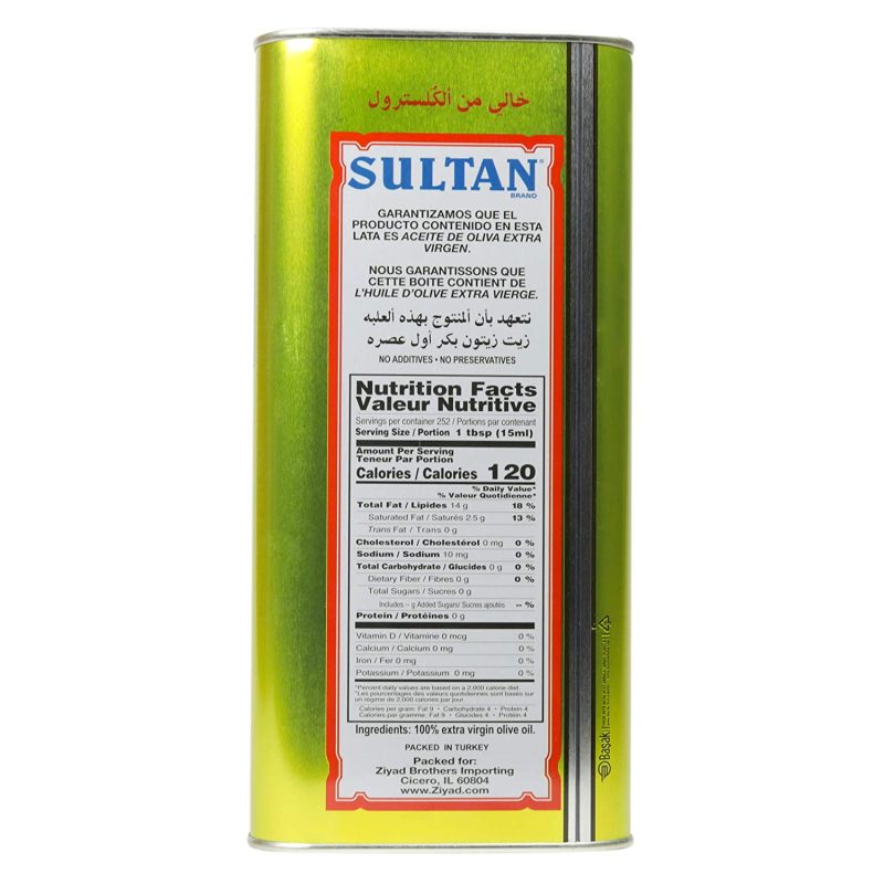 Sultan Extra Virgin Olive Oil 1 Gal. - Image 2