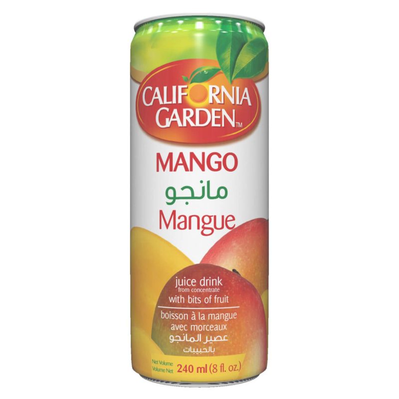 California Garden Mango Juice w/ Pieces x3 (240ml) - Image 4