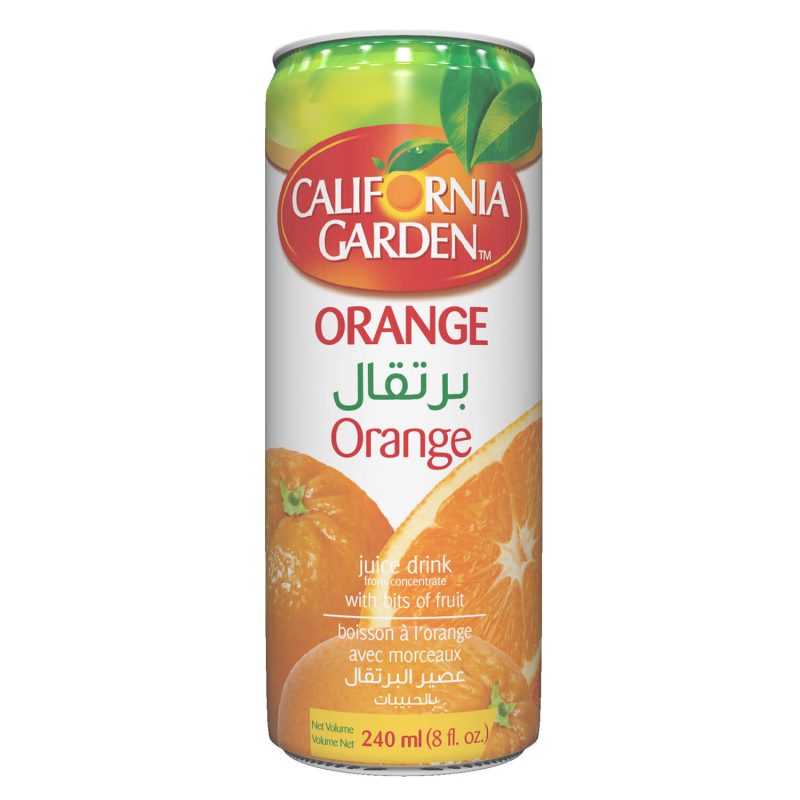 California Garden Orange Juice with Real Fruit Pieces 3-Pack (240ml) | AlbazaarMarket.com
