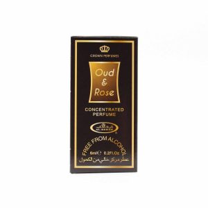 Oud & Rose Concentrated Perfume 6 Ml by Al-Rehab