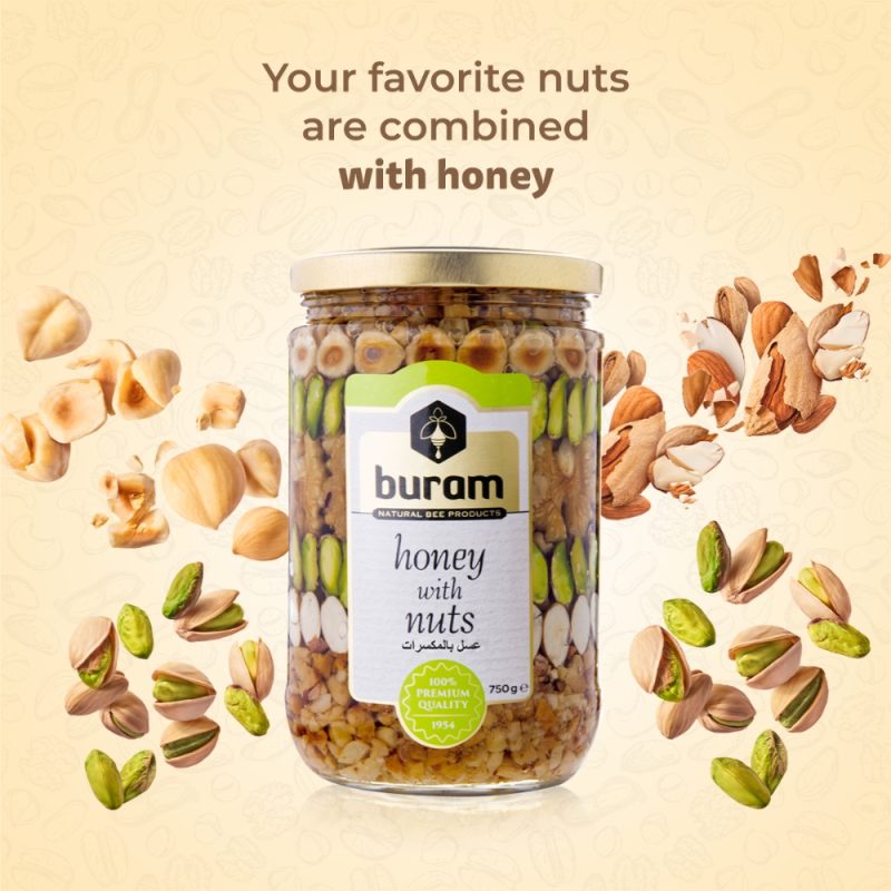 Buram Honey with Nuts 750g | www.AlbazaarMarket.com