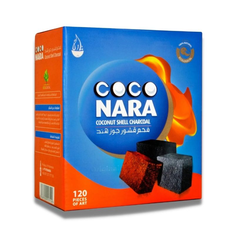 Coco Nara Natural Coconut Shell Charcoal 120 Count | www.AlbazaarMarket.com