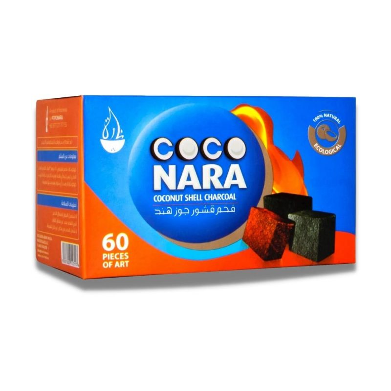 Coco Nara Natural Coconut Shell Charcoal 20 Count | www.AlbazaarMarket.com