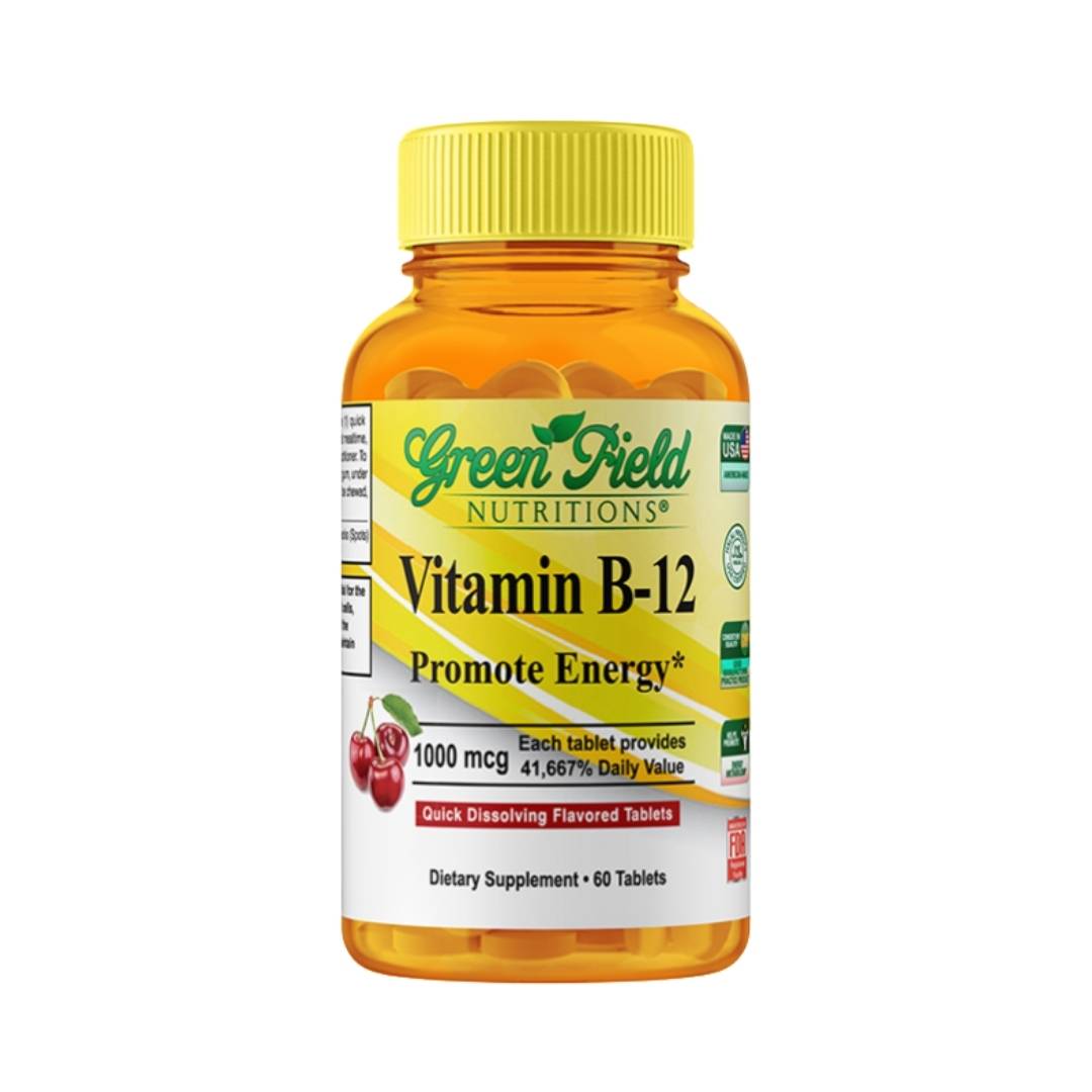 Greenfield Nutritions Halal B12 1000 mcg Vitamin 60 Tablets