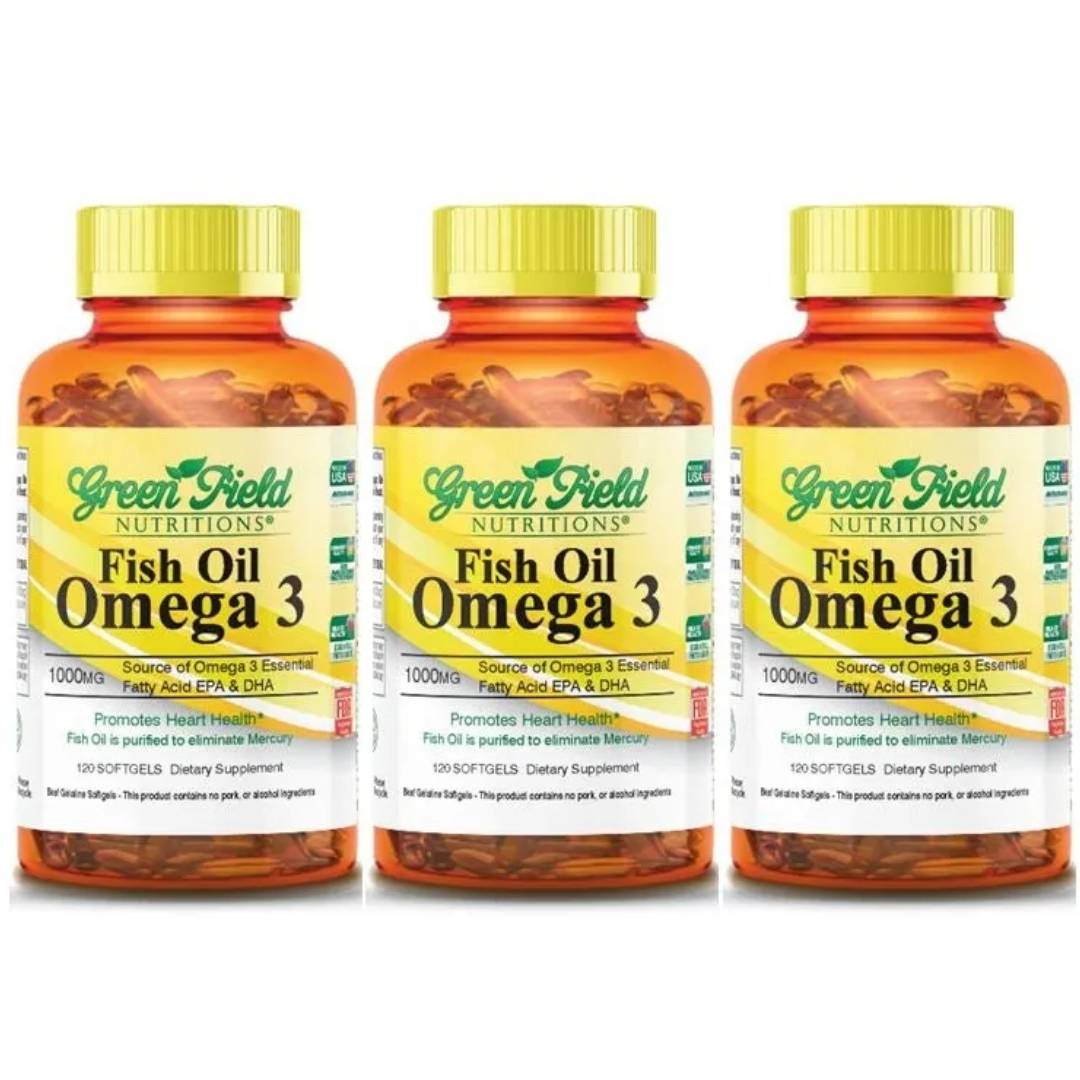 Greenfield Nutritions Halal Fish Oil 1000mg With Omega 3 300mg