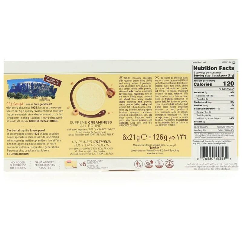 Loacker Tortina White 126g-1
