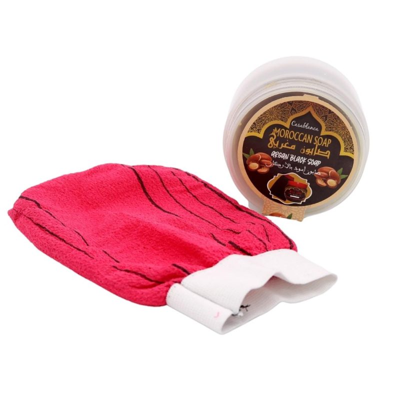 casablanca-moroccan-black-soap-250g-with-loofah-glove-with argan2