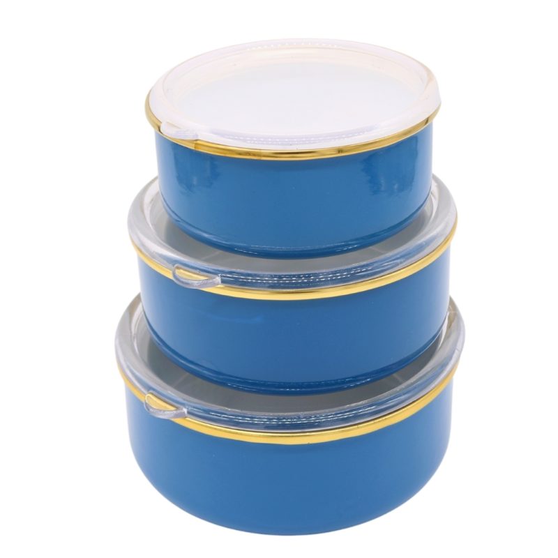 ebru-metal-emaye-blue-triple-containers-with-golden-stripes-