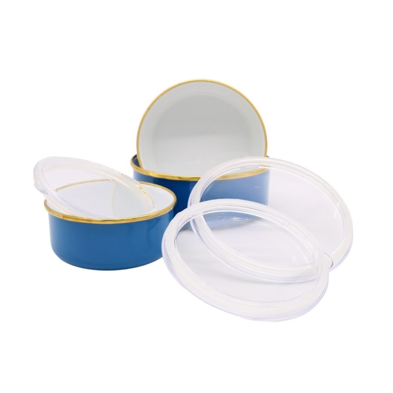 ebru-metal-emaye-blue-triple-containers-with-golden-stripes-