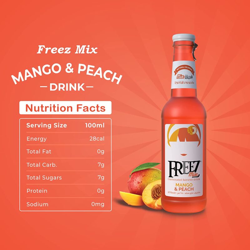 Freez Mix Mango & Peach Soda 6pk | www.AlbazaarMarket.com