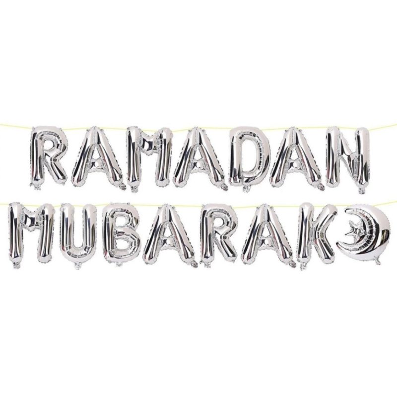 ramadhan-mubarak-silver-gold-foil-balloons-décor