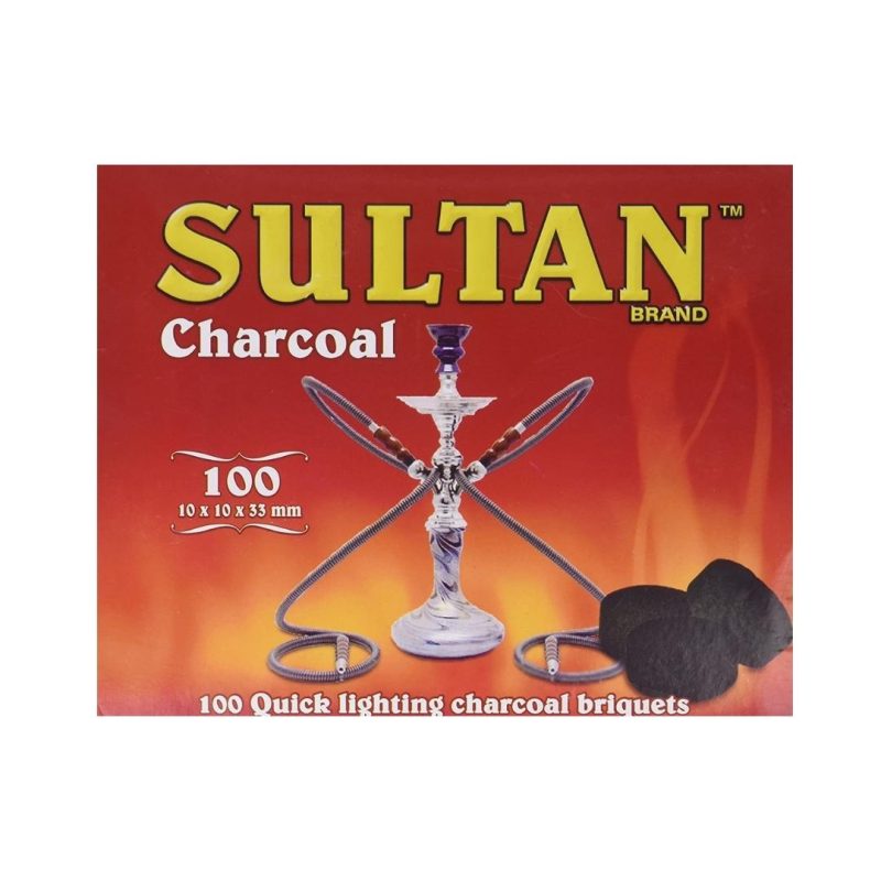 Sultan Charcoal 100 Quick Lighting Charcoal Briquets 30mm | www.AlbazaarMarket.com