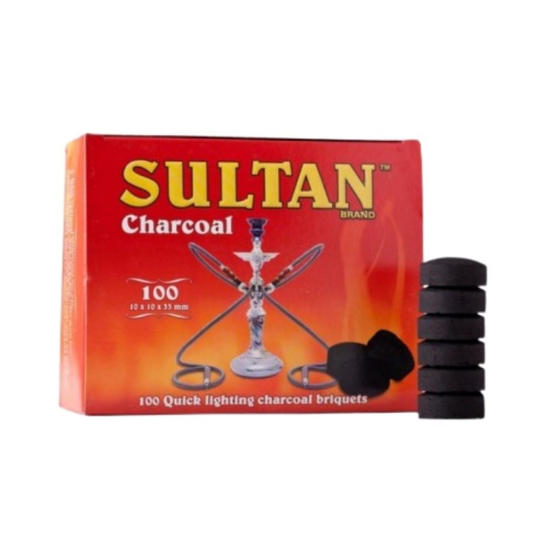 Sultan Charcoal 100 Quick Lighting Charcoal Briquets 30mm | www.AlbazaarMarket.com