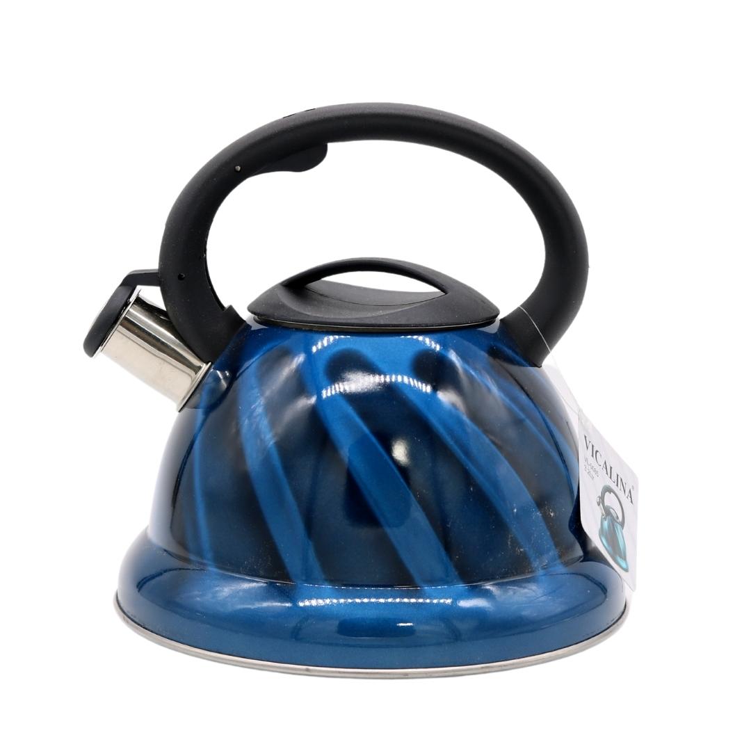 vicalina-stainless-steel-blue-kettle-with-wavy-design-3.2-l