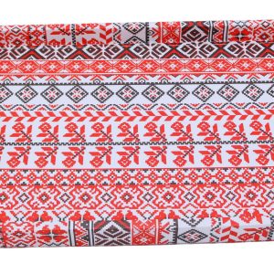 Palestinian Tatreez Traditional Embroidery Leather Design Serving Tray
