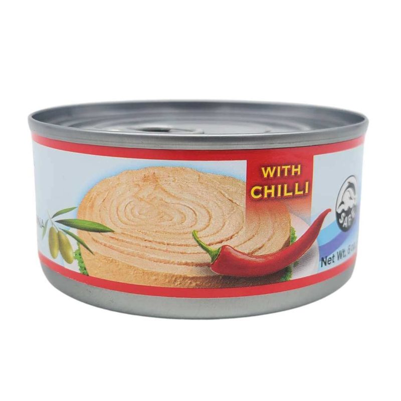 Alshark Light Solid Tuna in Olive Oil With Chili 170g | AlbazaarMarket.com