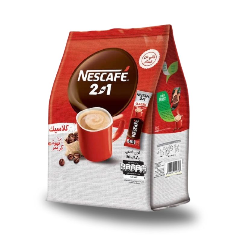 Nescafé 2-in-1 (Sugar Free) Instant Coffee Sachets 11.7gx30