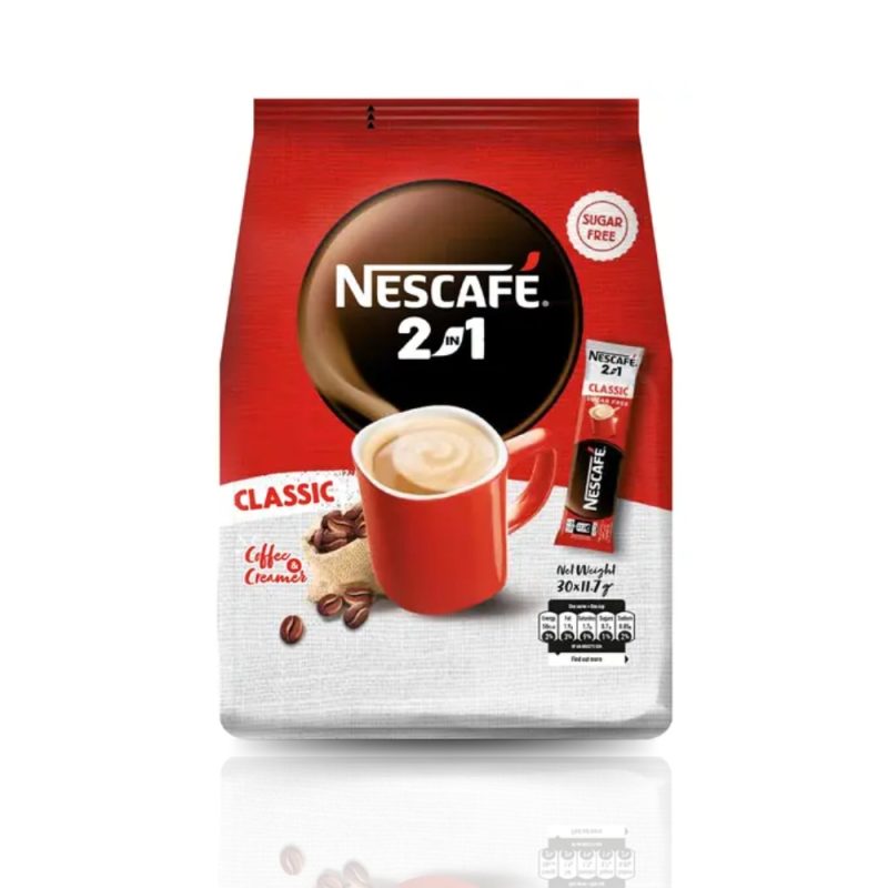 Nescafé 2-in-1 (Sugar Free) Instant Coffee Sachets 11.7gx30