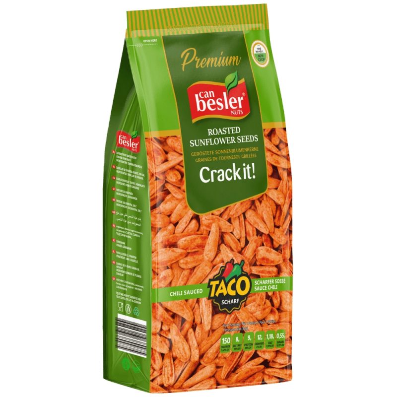 Roasted Sunflower Seeds Hot Chili & Lime by Can Besler Nuts 284g | AlbazaarMarket.com