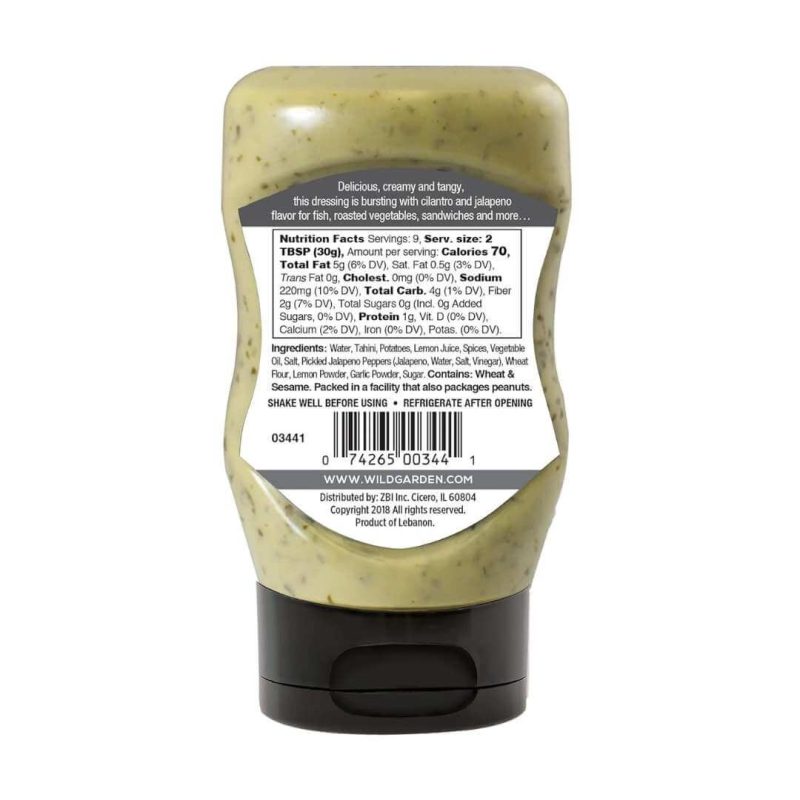 Wild Garden Easy Squeeze Green Herb Tahini 9.9 Oz | AlbazaarMarket.com