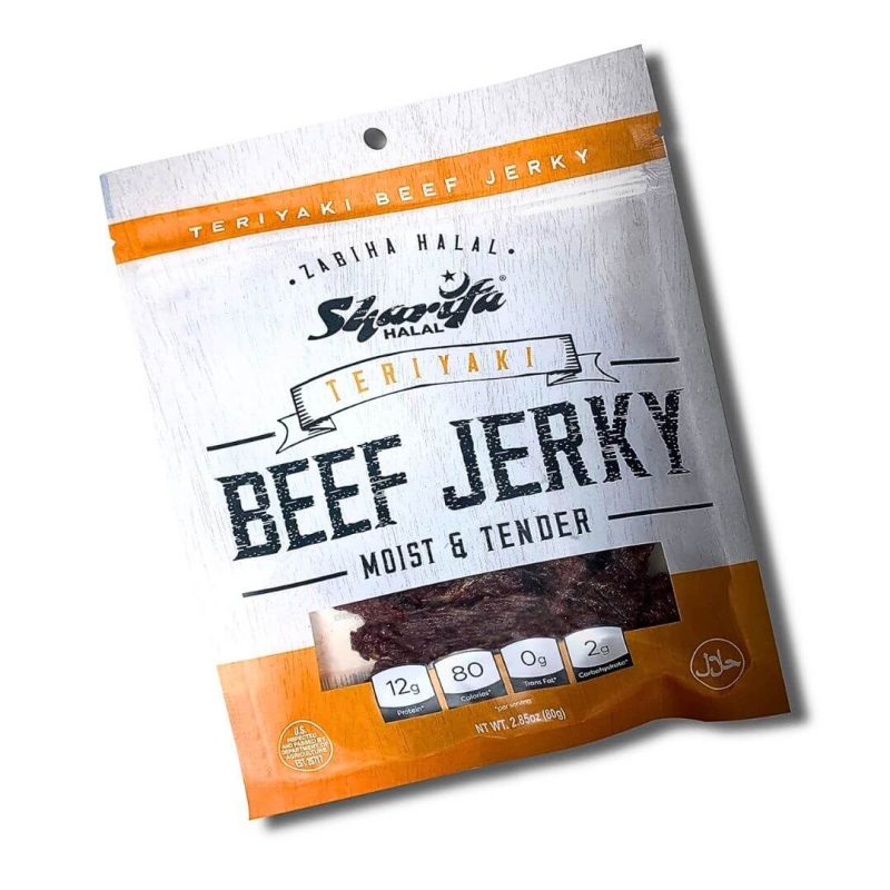 Sharifa Halal Beef Jerky Teriyaki 80g | Shop At www.Albazaarmarket.com