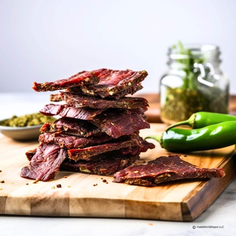 Sharifa Halal Jalapeño Beef Jerky 80g | AlbazaarMarket.com