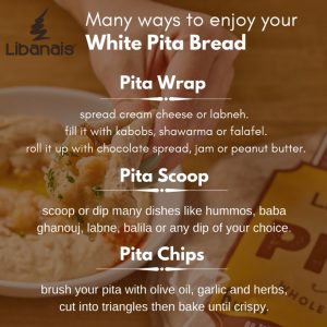 Libanais 10" Classic White Traditional Lebanese Pita Bread 3 Pack | www.AlbazaarMarket.com