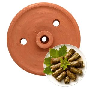 Handmade Clay Pot Dolma Lid Cover Unglazed Terracotta | www.AlbazaarMarket.com