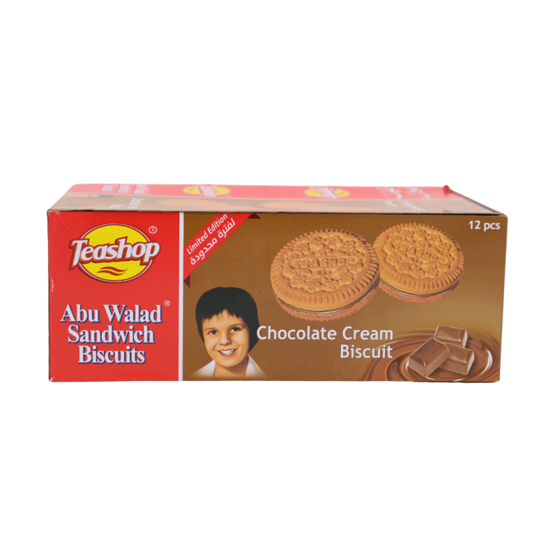Teashop Abu Walad Sandwich Biscuits 12pcs 360g | www.AlbazaarMarket.com