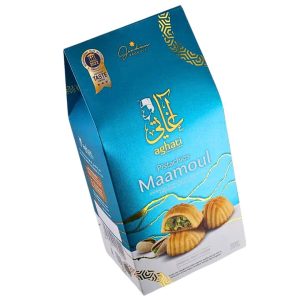 Aghati Maamoul Shortbread Cookies Filled with Premium Pistachios 350g | www.AlbazaarMarket.com