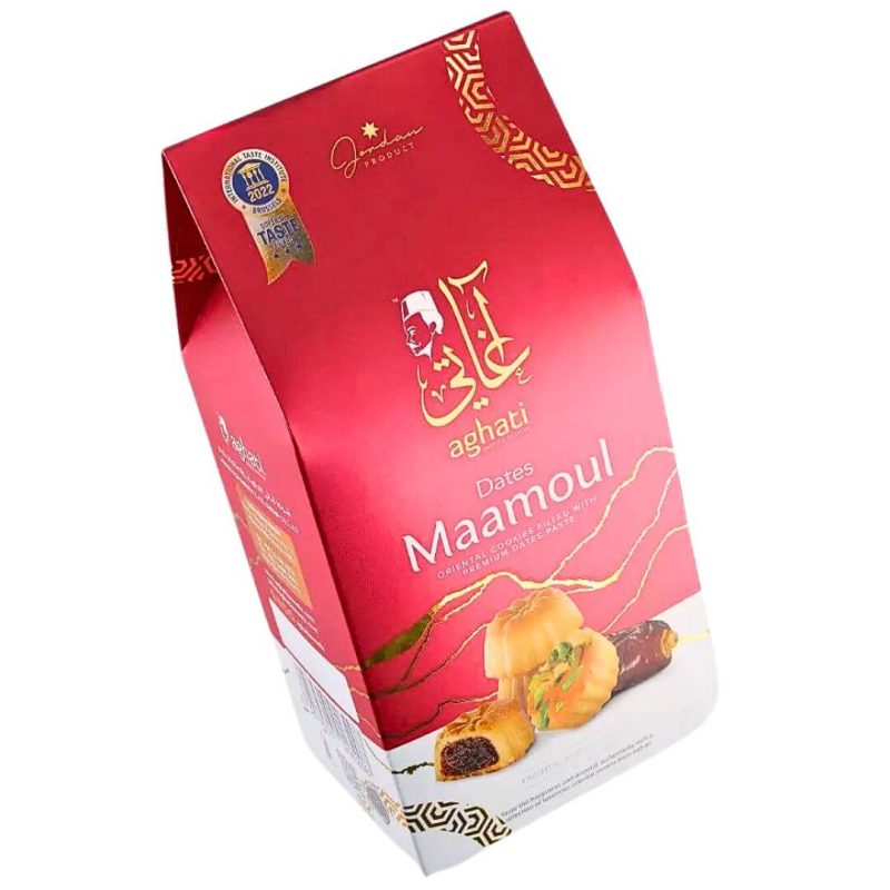 Aghati Maamoul Shortbread Cookies Filled with Premium Dates 350g | www.AlbazaarMarket.com