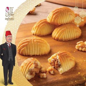 Aghati Maamoul Shortbread Cookies Filled with Premium Walnuts 350g | www.AlbazaarMarket.com