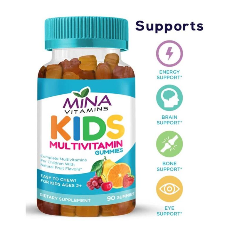 Mina Vitamins Kids Halal Multivitamin Gummies 90 Count | www.AlbazaarMarket.com