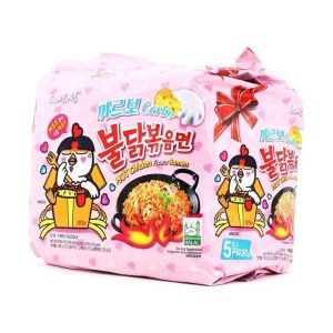Samyang Buldak Halal Carbonara Hot Chicken Ramen 650g 5 Packs | www.AlbazaarMarket.com