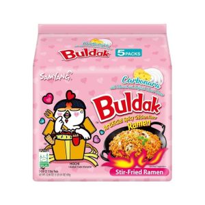 Samyang Buldak Halal Carbonara Hot Chicken Ramen 650g 5 Packs | www.AlbazaarMarket.com