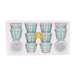 Set of 12 Vintage Turkish Coffee Cups | www.AlbazaarMarket.com