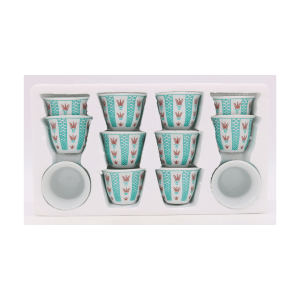 Set of 12 Vintage Turkish Coffee Cups | www.AlbazaarMarket.com