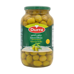 Durra Green Olives 650g | 45.9oz | www.AlbazaarMarket.com