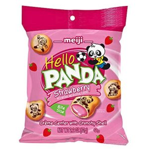 Meiji Hello Panda Cookies Strawberry Crème Filled – 2.2 oz, Pack of 6 | www.AlbazaarMarket.com