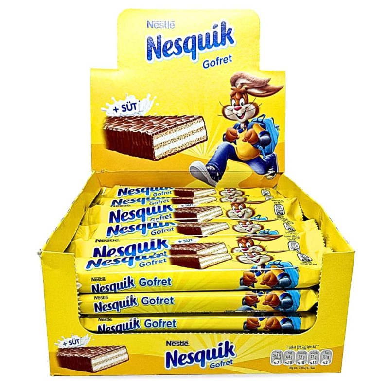 Nesquik Gofret Milk Chocolate Wafer Bar - 26.7g X 30 Pack | www.AlbazaarMarket.com
