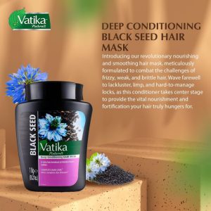 Vatika Naturals Black Seed Deep Conditioning Hair Mask 1kg | Albazaarmarket.com