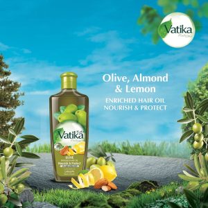 Vatika Natural Olive Enriched Hair Oil Nourish & Protect 300ml | www.AlbazaarMarket.com